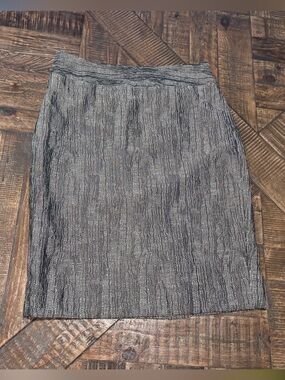 Ann Taylor Black and Gray Pencil Skirt in size 0. Never worn !
